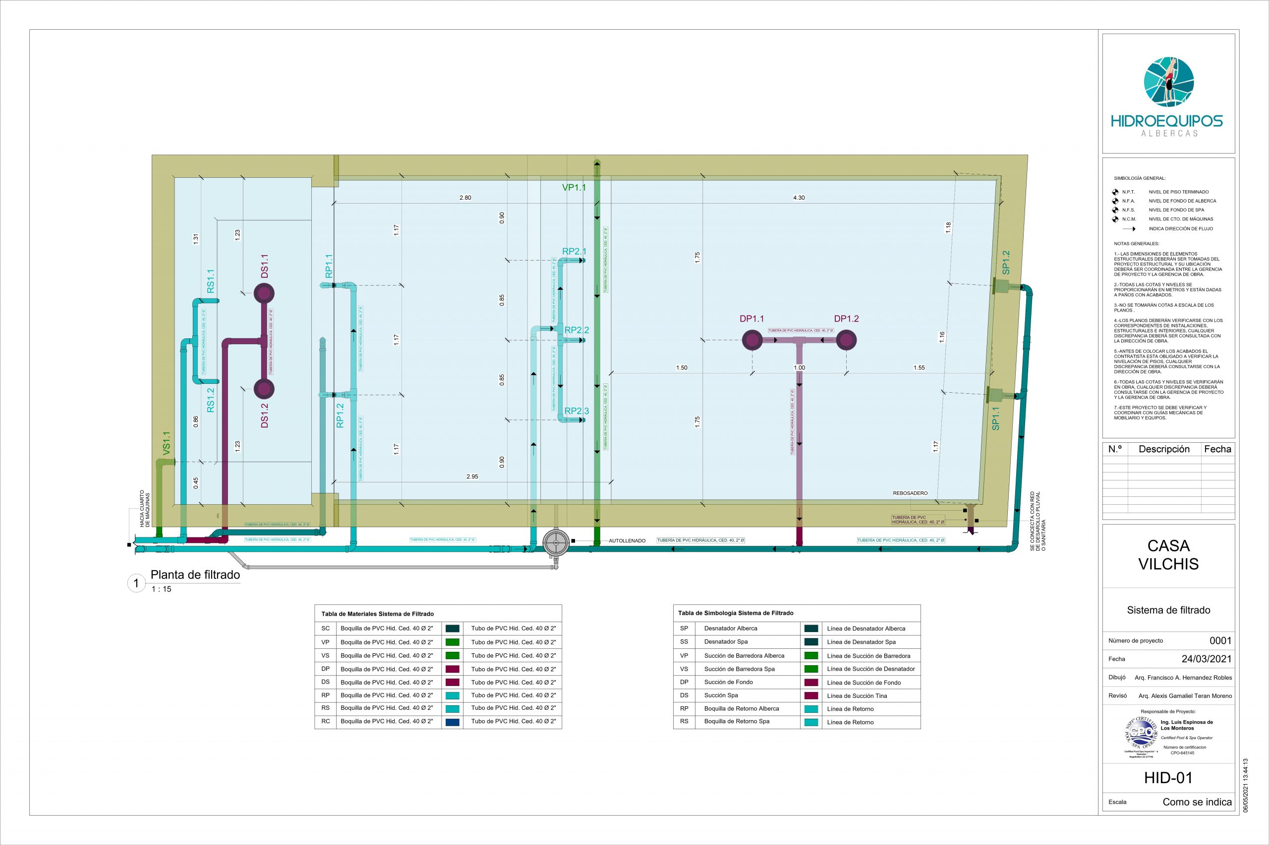 65 Plano HID 01 Sistema De Filtrado Hidroequipos